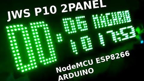 Jam Waktu Sholat JWS 2 Panel LED Clock Prayer Times NodeMCU ESP8266 DMD P10 Arduino Web Config V3