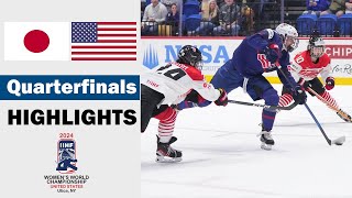 USA vs. Japan Full Highlights | Quarterfinals | 2024 Women's World Hockey Championship