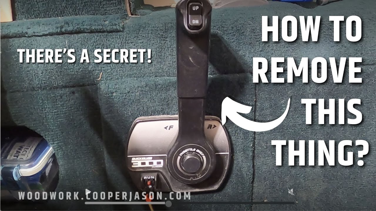 Removing a Quicksilver 3000 Classic Throttle Arm | Handcrafted by Jason  Cooper, image size:1280x720