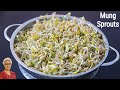 How to sprout green moong mung beans at home  how to grow sprouts at home  skinny recipes