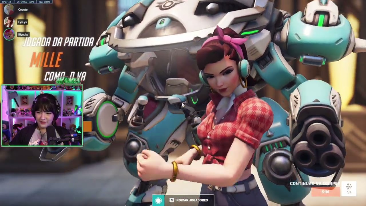 Riyuuka jogando Overwatch 2 (GAROTAS MÁGICAS) FT. Couto #20