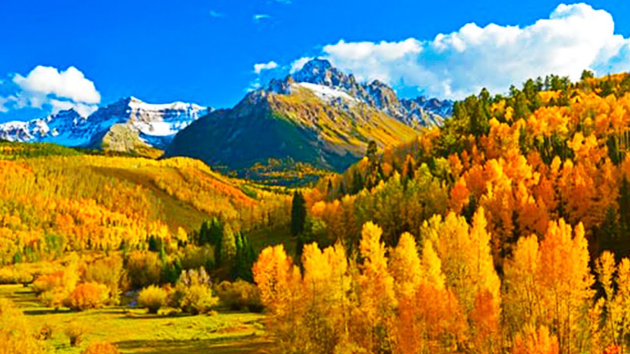 Воздушная осень вокруг Европы - кадры с дрона с красивой листвой и расслабляющей музыкой