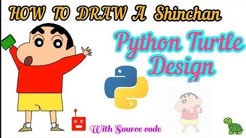 How to draw Shinchan using Python. #shinchan
