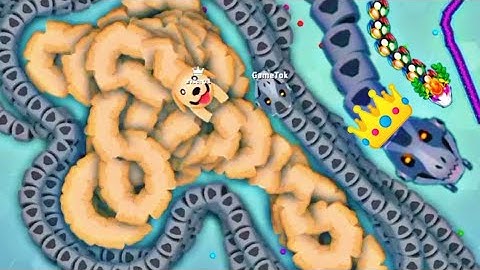 Snake Io 🐍 Best Boss Skin Vs dog 🐩 🐕 The Map Epic Gameplay Unlocked #SnakeIo #SnakeGame #GameTok