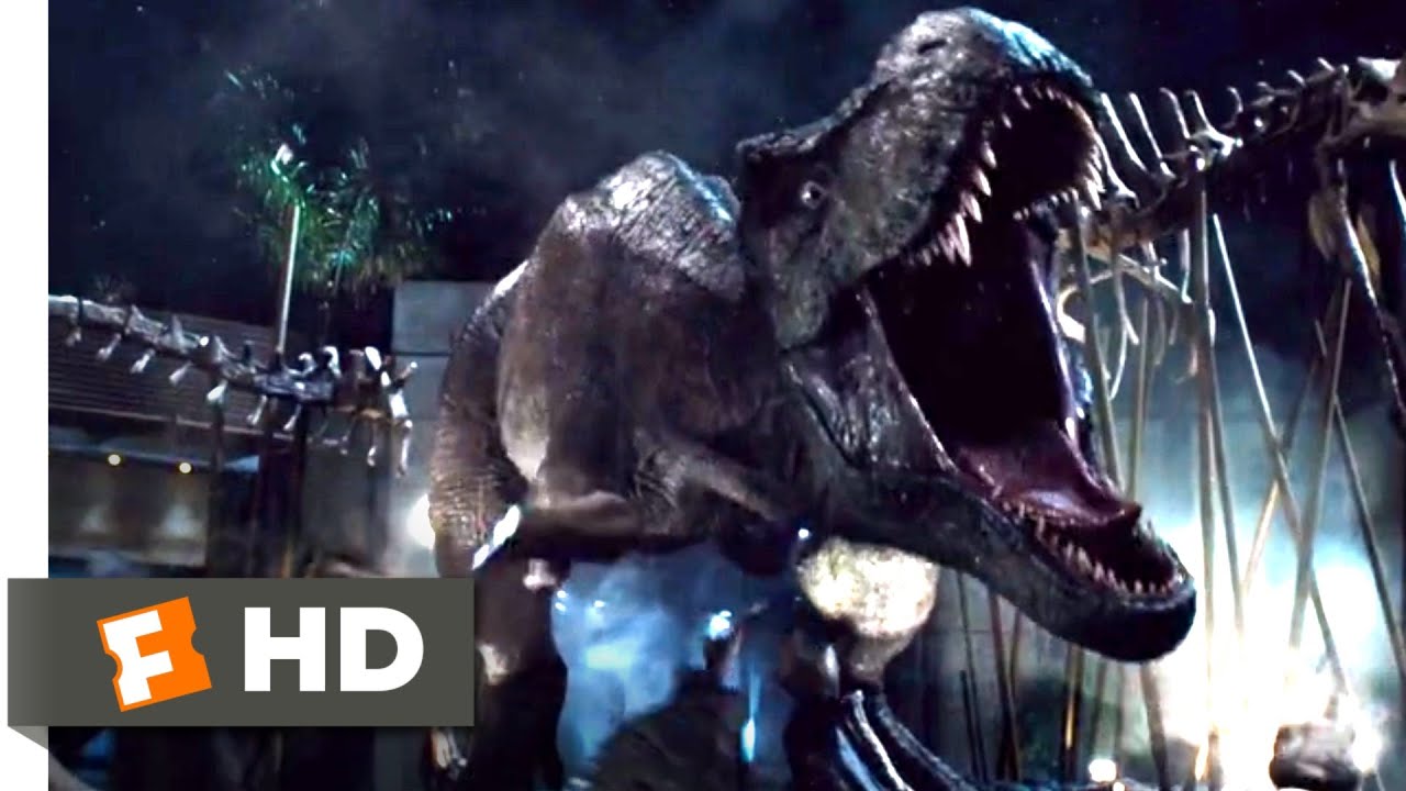 Jurassic World (2015) - T-Rex vs. Indominus (9/10) | Jurassic Park ...