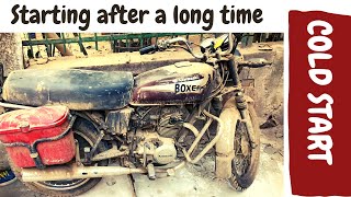 Starting Old Bike after a long time | Cold start Kawasaki after a long time | Boxer cold start