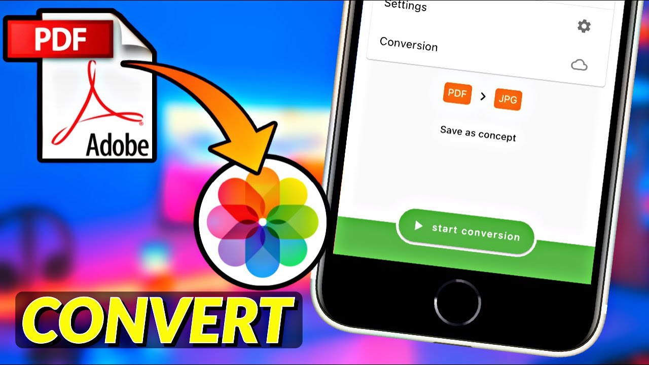 How to convert PDF to Photo in iPhone I PDF to Photo converter App I