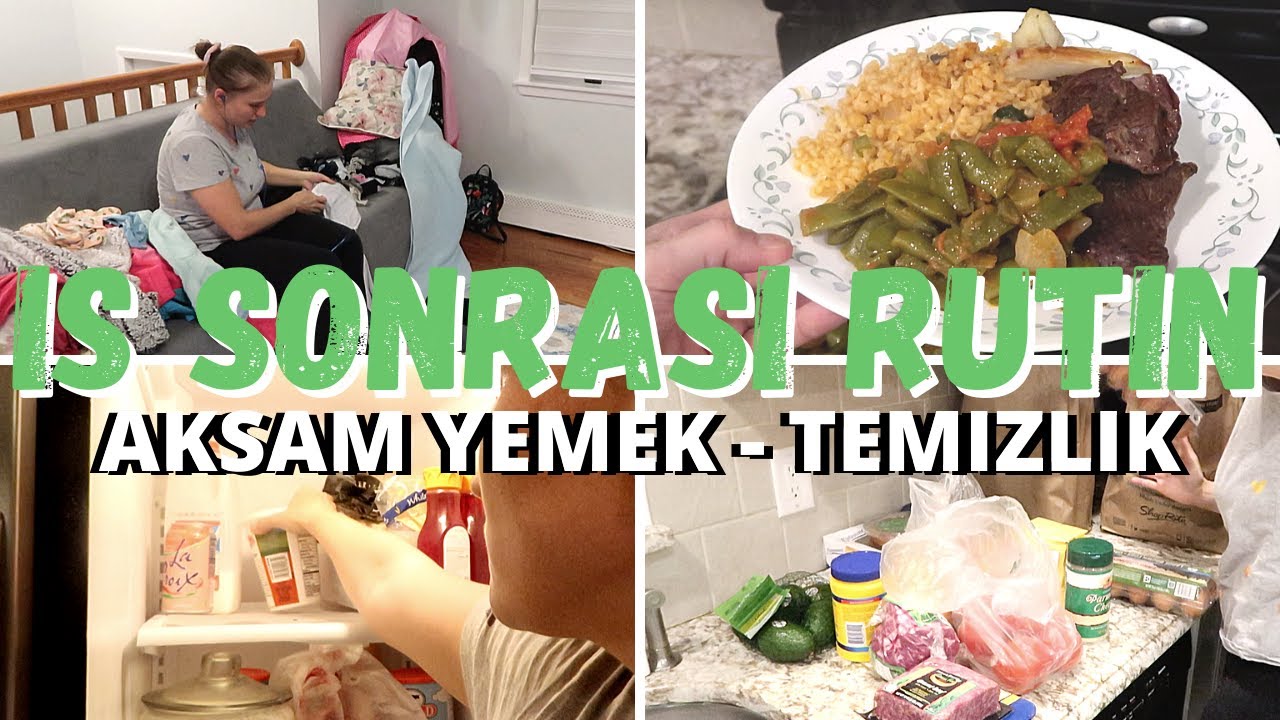 YEMEK VE TEMIZLIK // HIZLI VE PRATIK TEMIZLIK VE YEMEK // CALIŞAN ANNE RUTİNİ
