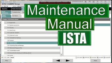How to find Maintenance manual using ISTA for any BMW model