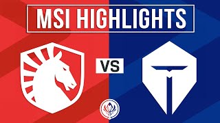 TL vs TES Highlights ALL GAMES | MSI 2024 Upper Bracket R1 | Team Liquid vs TOP ESPORTS