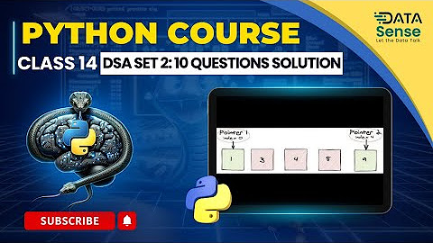 Python DSA For Data Scientist, Engineers and Analysts - YouTube
