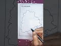 Remember Telangana State boundaries within a minute!!🥳 #study #geography #map #learnnsmart