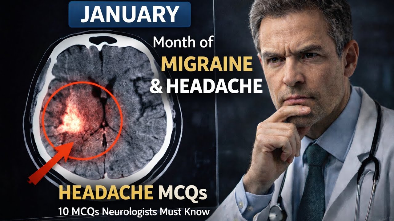 Don’t Miss This Headache! 10 MCQs from Bradley & Adams, 