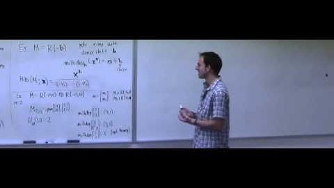 Lecture 13 . Combinatorial Commutative Algebra (Federico Ardila)