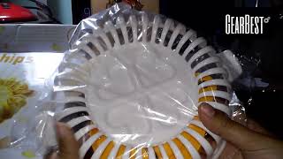 Portable Kitchen Gadgets Cooking Cook Healthy Microwave DIY Potato Chips Maker