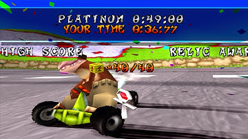 Crash Team Racing 100% Part 22 - Coco Park (Relic) (No commentary)