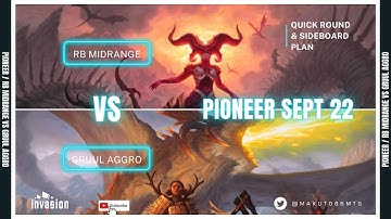 BR Midrange vs Gruul Aggro - Pioneer MTGO - September 2022 - Tier S in the format vs the new comer!