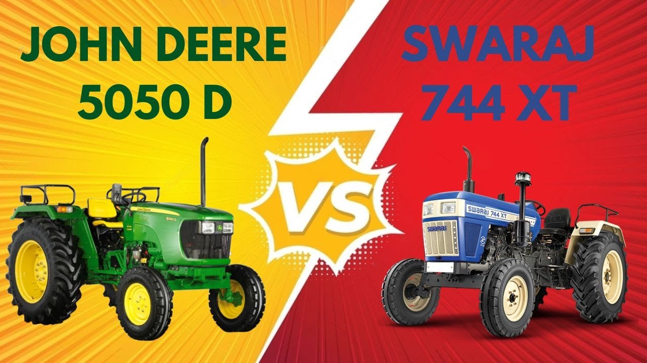 John Deere 5050 D vs Swaraj 744 XT | Tractor Comparison | 50 HP | 