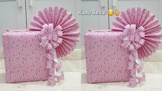 Cara Membungkus Kado Kotak Besar | Gift Wrapping Ideas | Diy Paper | Ide Kreatif Simple @Oktafiee