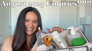 August 2023 Empties!!!! Will I Buy Again?!?!