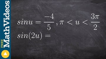 Pre-Calculus - Evaluating for the Double Angle of Sine with a Triangle