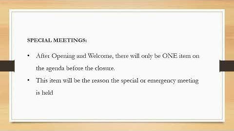 MODULE 5, LESSON 8 THE AGENDA OF A MEETING