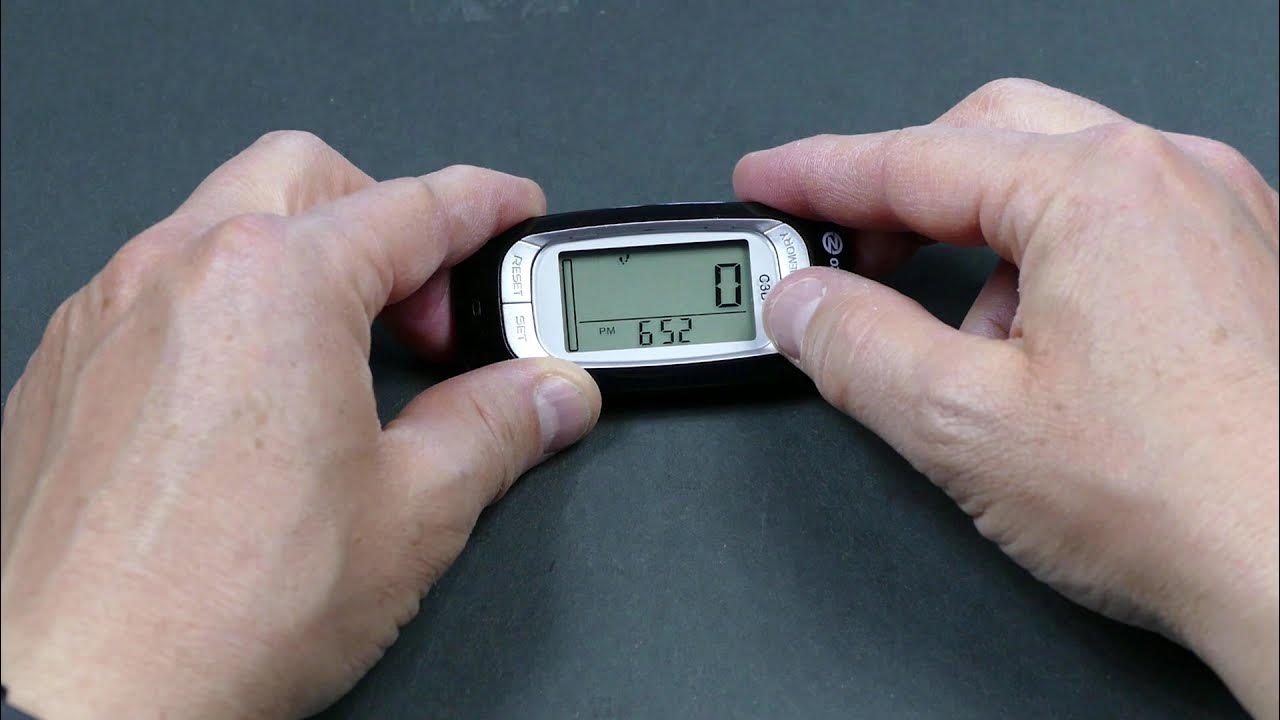 C3D Pedometer How to Set or Change your Daily Step Target YouTube