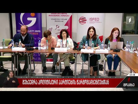 შეხვედრა პოლიტიკური პარტიების წარმომადგენლებთან