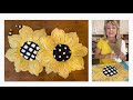 How to make the CUTEST sunflower front door stuffies | Magnolia Design Co