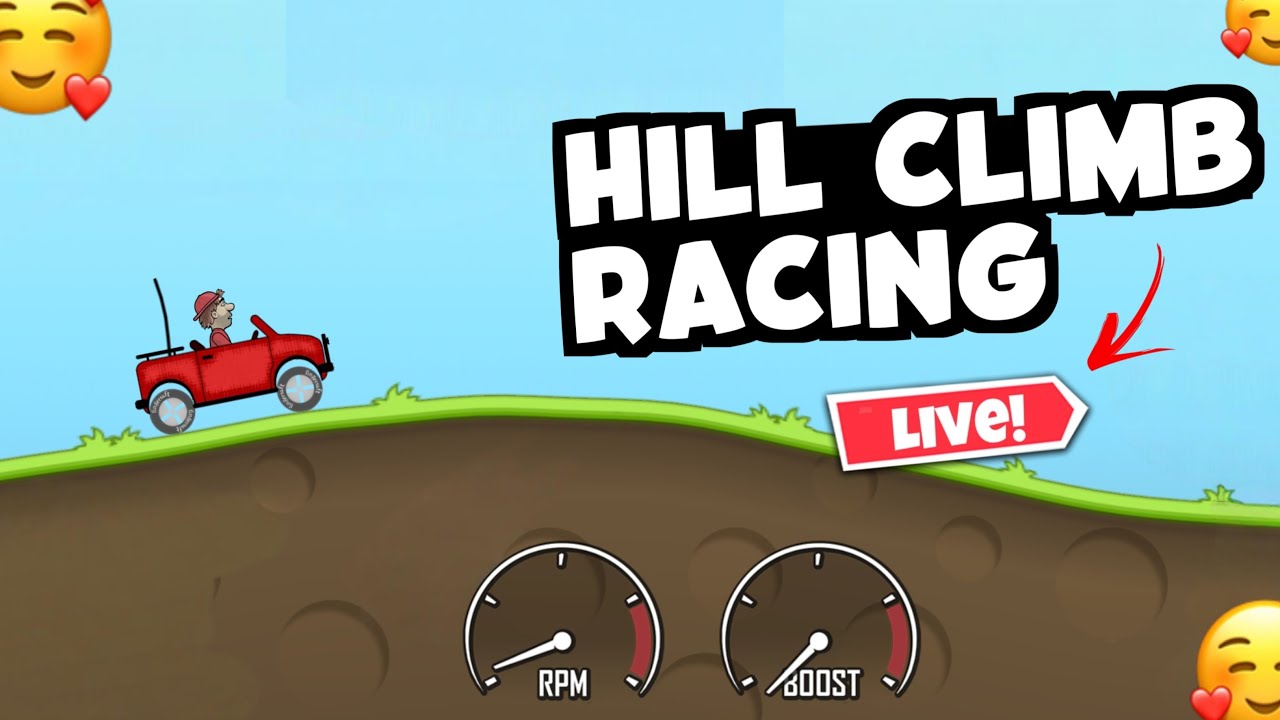 HILL CLIMB RACING LIVE 🔴 Racing game 💯 LIVE GAMEPLAY ✅ #part-18
