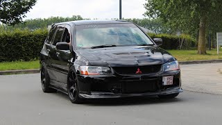 Modified Lancer EVO IX WAGON GT | Rev Limiter, Flames, Accelerations