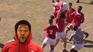 AMERICAN REACTS TO SOUTH AFRICAN SCHOOL BOY RUGBY HITS!!!