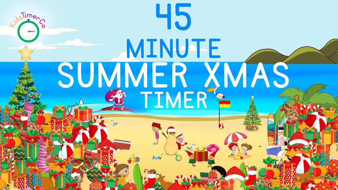 45 Minute Summer Christmas Timer - Kids Visual Timer