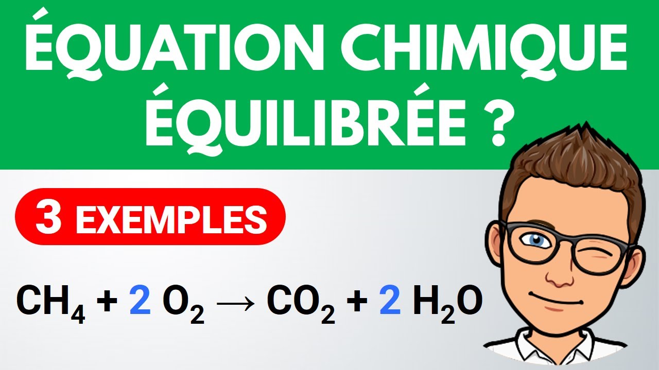 Quilibrer une quation chimique   Exercice facile  Collge  Physique Chimie