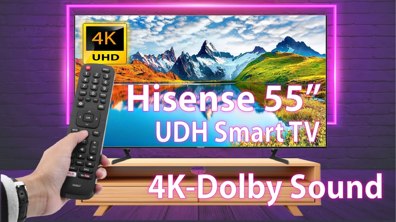 Hisense 55 inch 4K A6H Smart TV ⚡ Unboxing & Review 🔥 Best 4K TV
