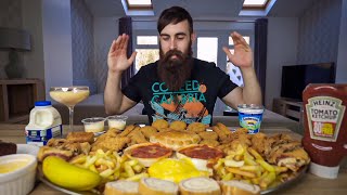 THE ULTIMATE RETRO 90's DINNER CHALLENGE | BeardMeatsFood