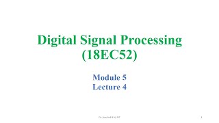 DSP Module5_4 (18EC52)