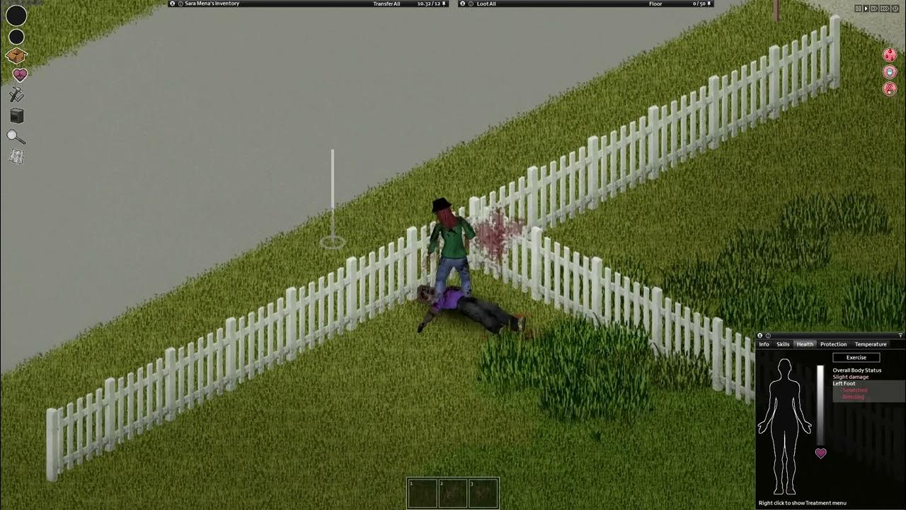 Character 1 Day 1 (Project Zomboid Apocalypse) YouTube