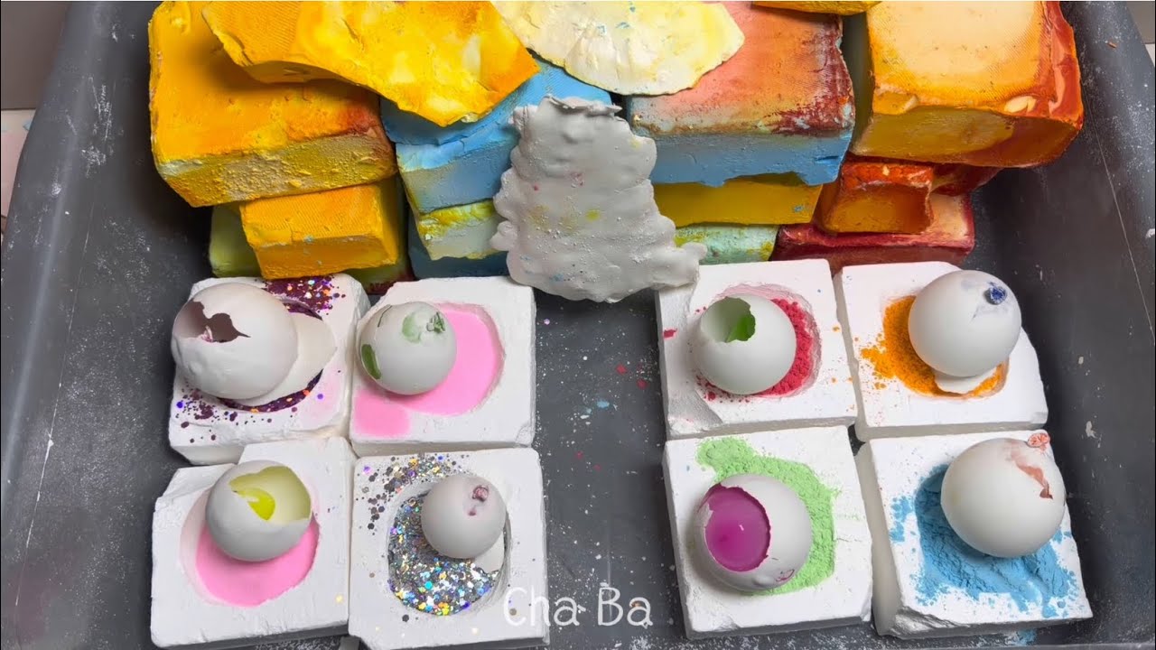 Happy Chinese New Year! Unpolished Dyed Chalk & Plaster Ball