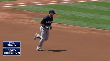 MIL@MIN: Braun crushes solo shot to center in 1st