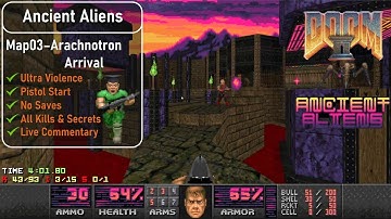 Ancient Aliens Map03 - Arachnotron Arrival [Doom 2, UV, Pistol, 100%]