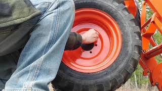 Changing a Tractor Tire & Tree Removal