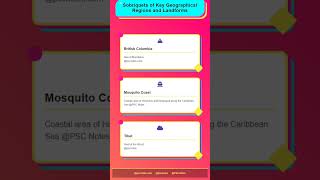 Sobriquets of Key Geographical Regions and Landforms