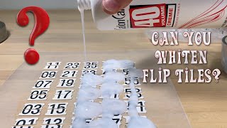 Flip Clock tile whitening - right into the danger zone.