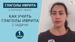 Как учить глаголы иврита 2 задачи ∥ Глаголы иврита ∥ Уроки иврита ГЛАГОЛЫ