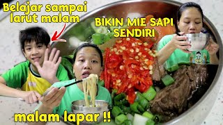 NGINTIP BOSS CILIK BELAJAR - BIKIN MIE SAPI SENDIRI ENAK !!