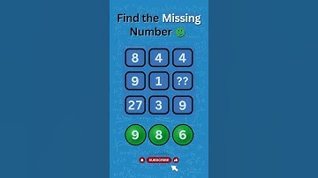 Quest for the Missing Number: A Puzzle Challenge! #quiz #brainteaser #puzzle #games