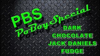 DYI Jack Daniels fudge dark chocolate