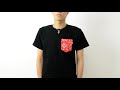 バンダナポケＴ  本革 タブ  半袖 バンダナ ポケット Tシャツ 革 タグ クルーネック 厚手 無地  アメカジ カットソー ペイズリー  メンズ レディース  ビッグサイズ PKST-BANDA