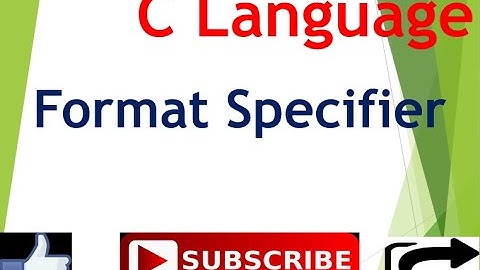 C Format Specifier #%d #%wd #%s #%c #%o #%0x